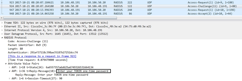 Packet Flow - Credential Verification