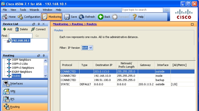 configure asa GUI display