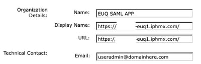 Enter Organization Details