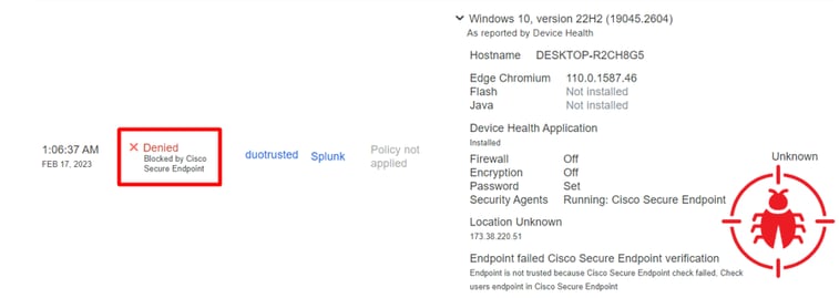 Denied Access Endpoint in Triage