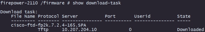 CLI output