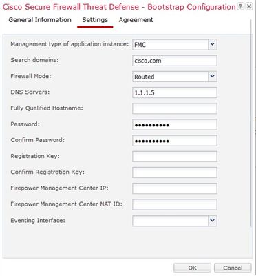 Bootstrap Configuration Settings