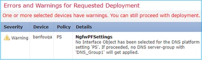 Deployment errors