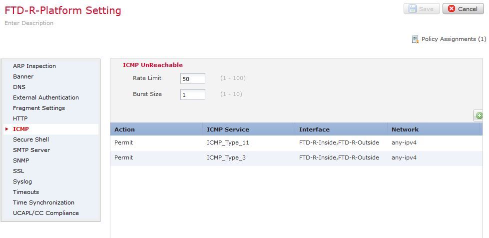 Impostazione della piattaforma FTD-R