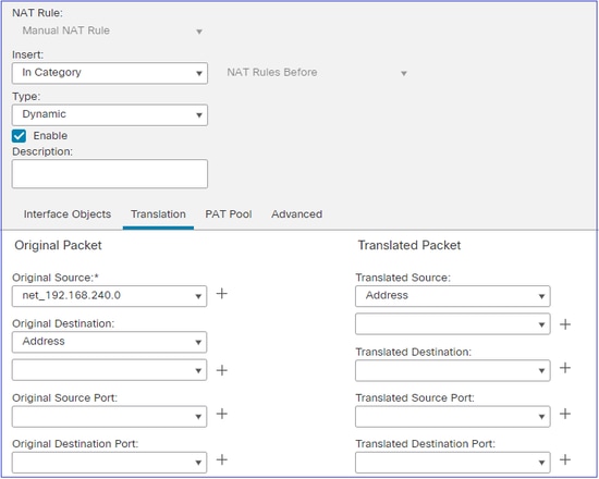 PAT Pool Configuration on FTD 6.7 Example