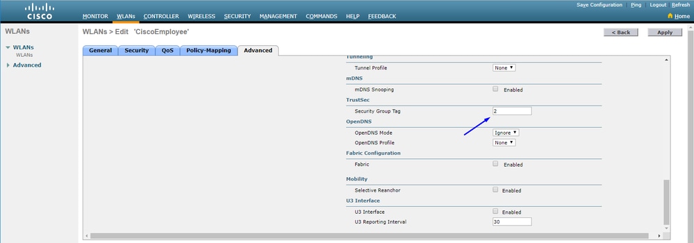 Asignar WLC y punto de acceso al SGT