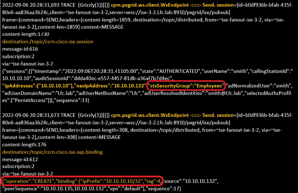 Verify logs on FMC