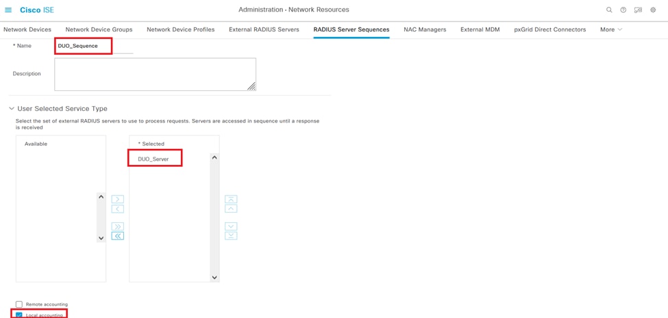 Configuratie van RADIUS-serverreeks