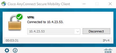 VPN-verbinding geslaagd