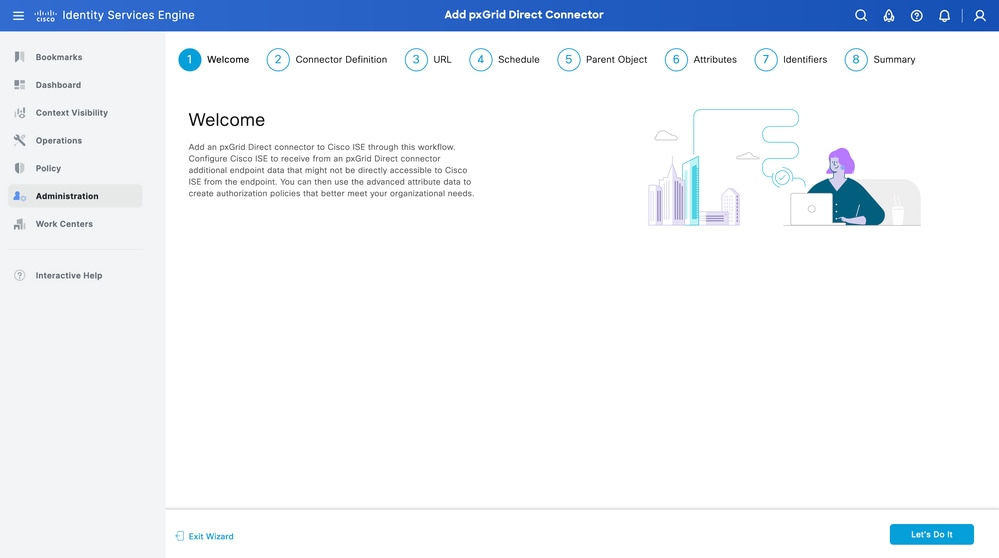 Assistant Connexion directe pxGrid