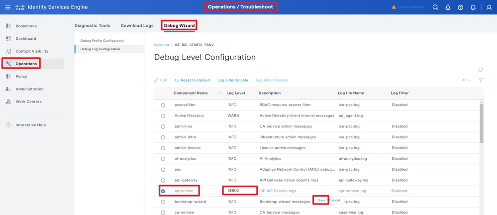 API Service Debug