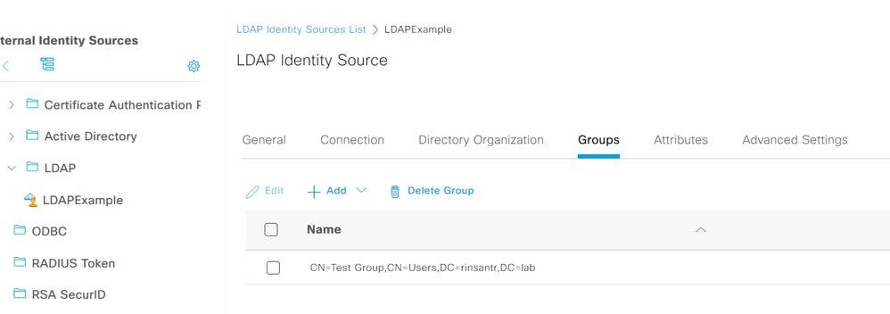 LDAP Groups Import