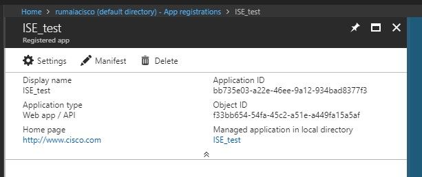 Intégrer Intune MDM avec ISE - Modifier l'application