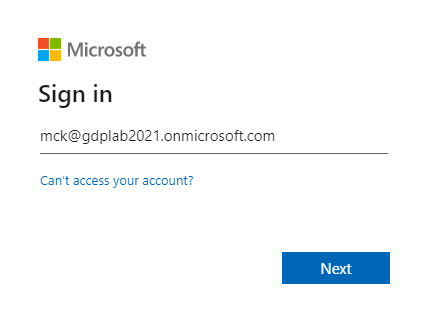 Aanmeldpagina voor Microsoft