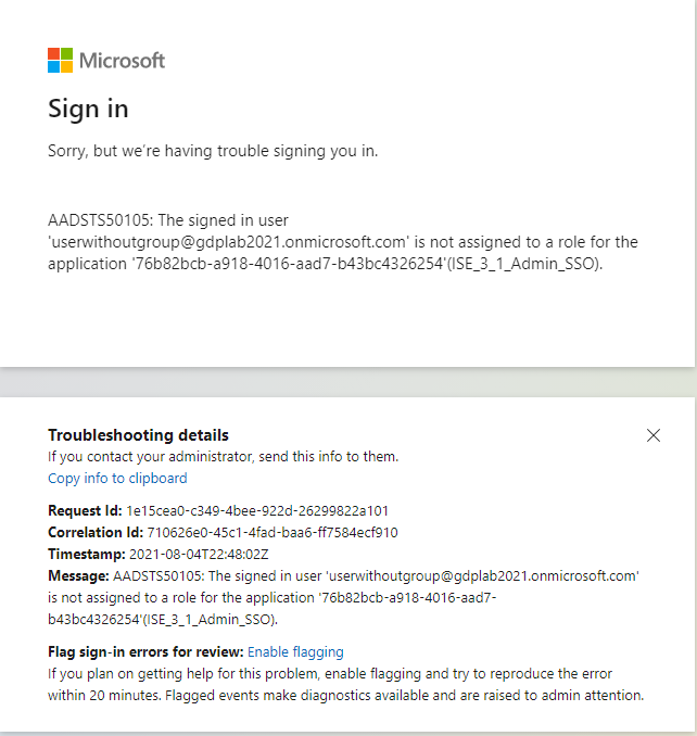 Probleem met Microsoft Sign in