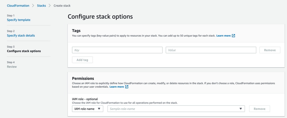 Cisco ISE on AWS - Configure Stack. Review