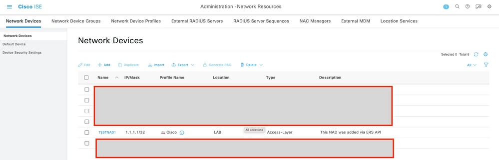 Validation de l'interface utilisateur ISE 1