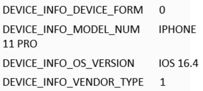 iPhone终端属性示例