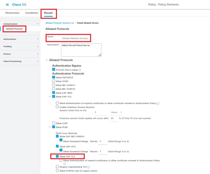 Allow EAP-TLS