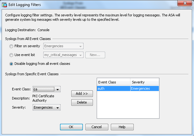 Configuração do ASDM - Editar Arquivos de Log