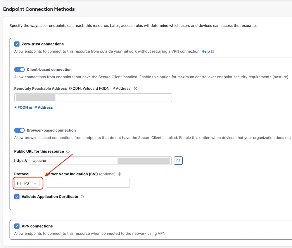 Private Resource Configuration