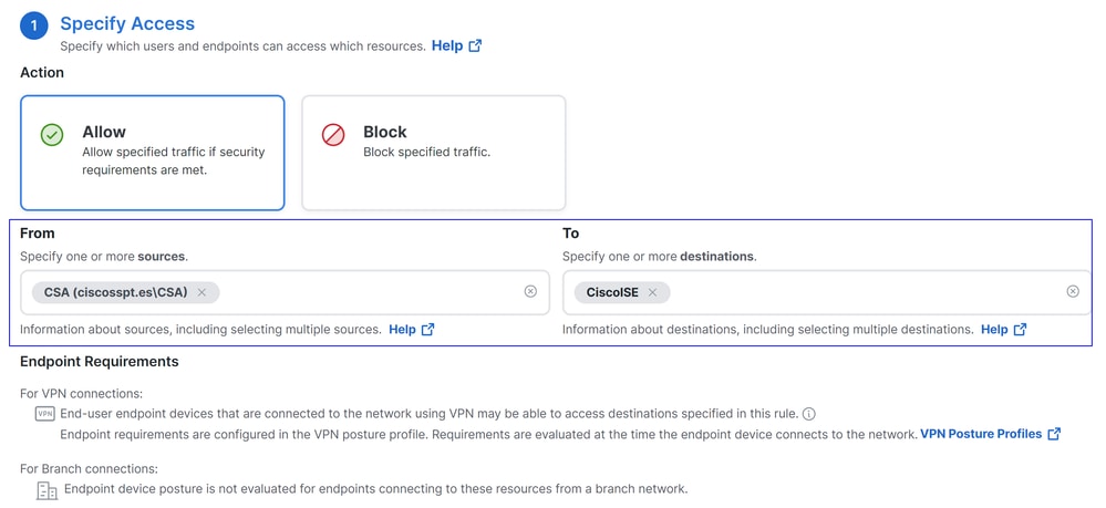 Secure Access - toegangsbeleid