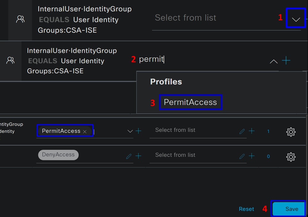 ISE - Policy Set - CSA ISE - autorisatie 4