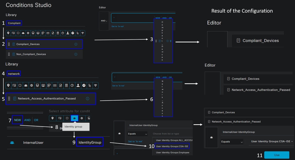 ISE - Conditions Studio - Dispositivos compatíveis