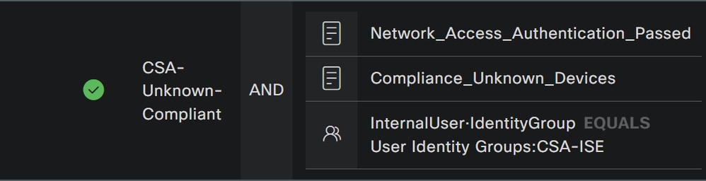 ISE - Conditions Studio -合规未知2