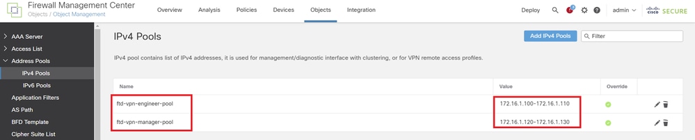 New IPv4 Address Pools