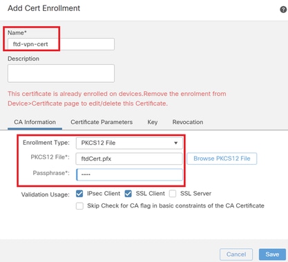 Detalhes da Inscrição de Certificado