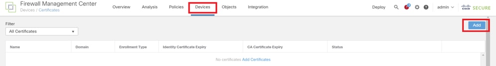 Add FTD Certificate