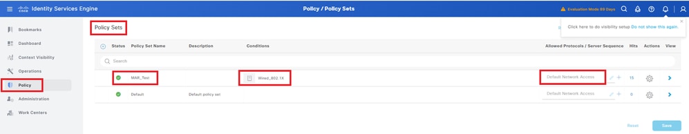 Policy Set hinzufügen