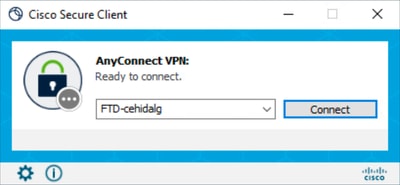 واجهة المستخدم الرسومية (GUI) قبل التخصيص - شعار الشبكة الخاصة الظاهرية (VPN)