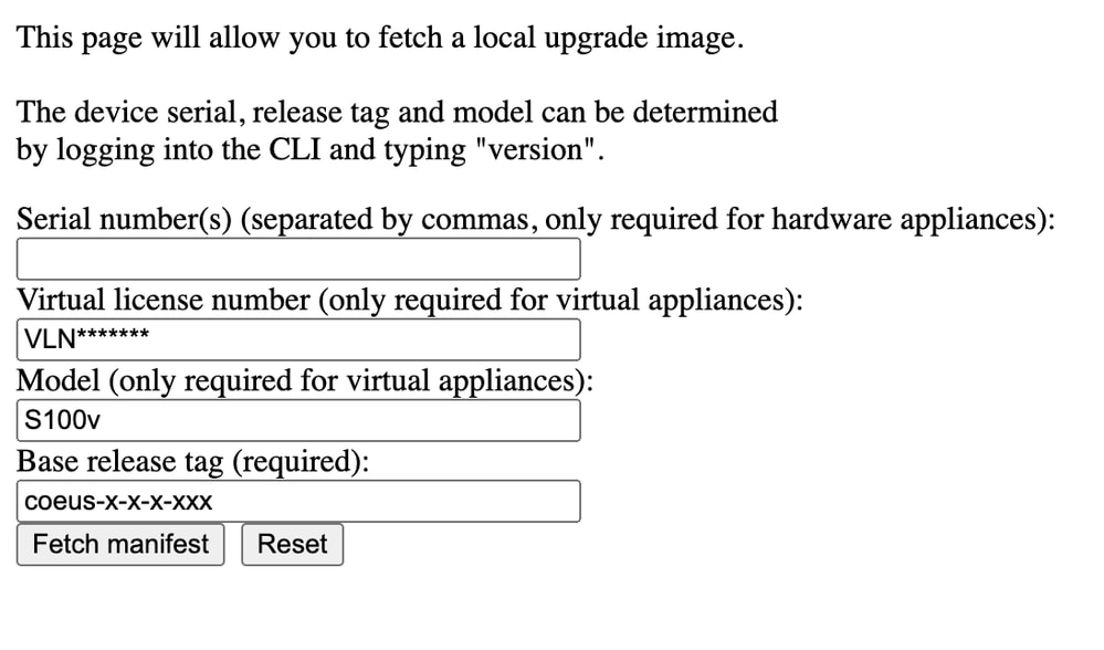 Image- Enter the Current Appliance Details