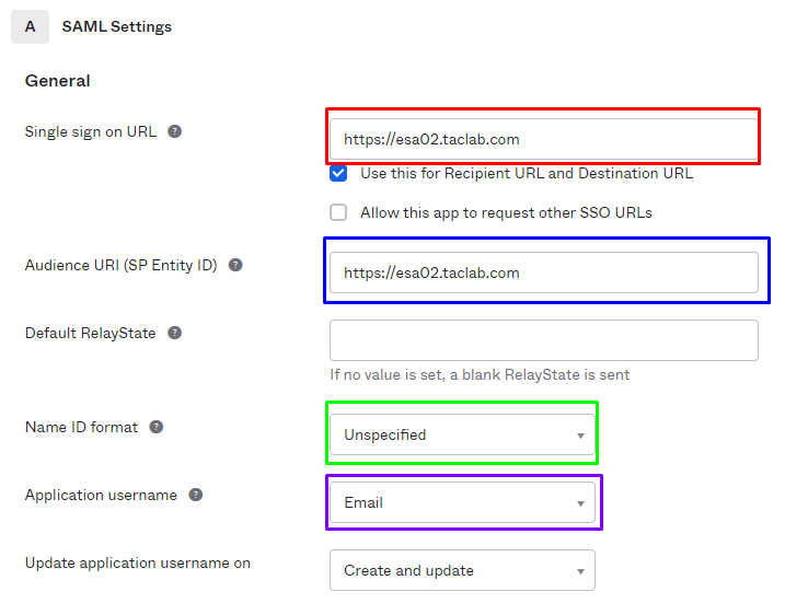 OKTA Configuration