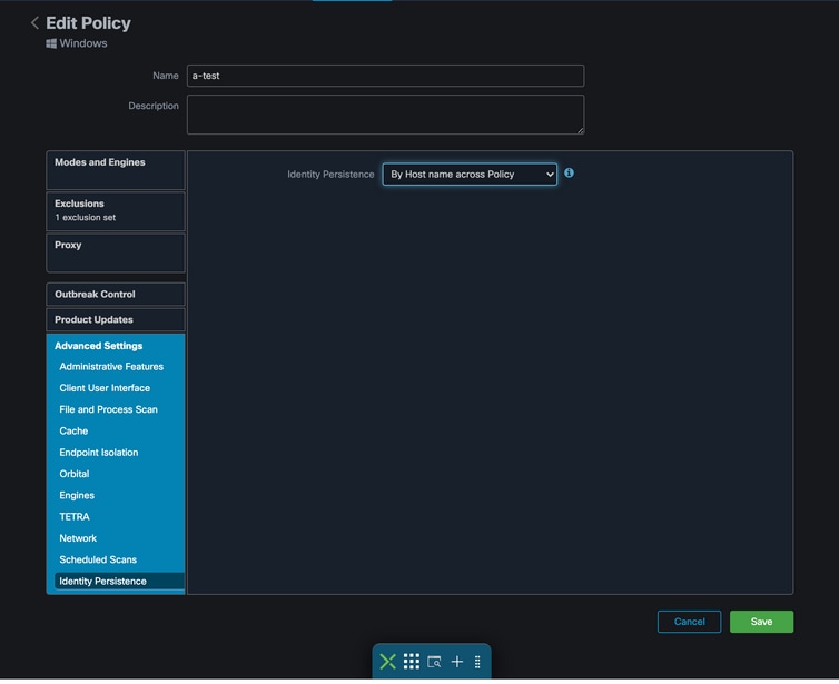 Cisco Secure Endpoint - Par nom d'hôte dans la politique