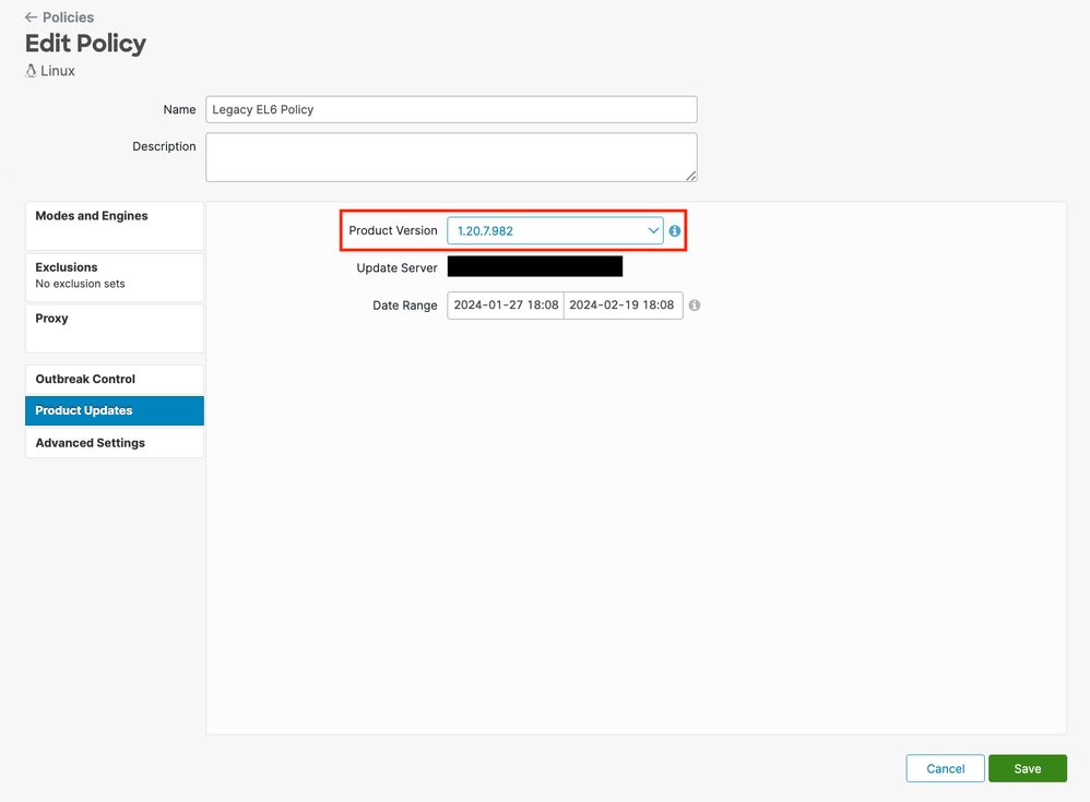 Policy product updates