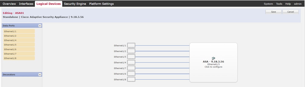 Pré-configuration des interfaces