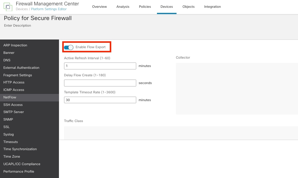 NetFlow inschakelen