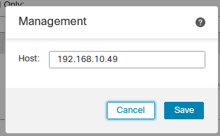 IP distant de gestion