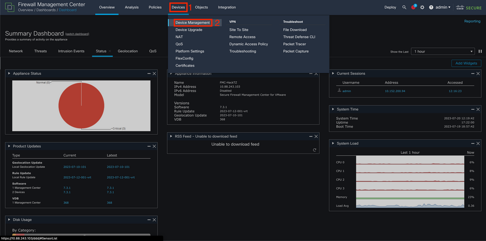 FMC Dashboard