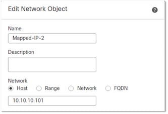 Edit Network Object