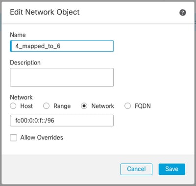 IPv6 Internal Mapped