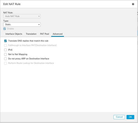 NAT Rule 2 Advanced Options