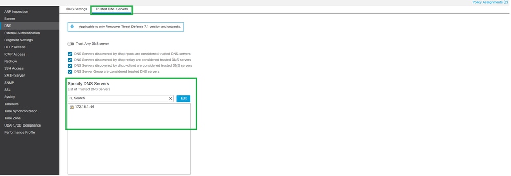 Trusted DNS Servers