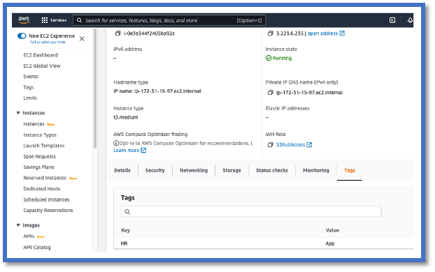 Etiquetas AWS en AWS Workload