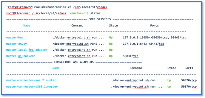 script muster-cli para CLI