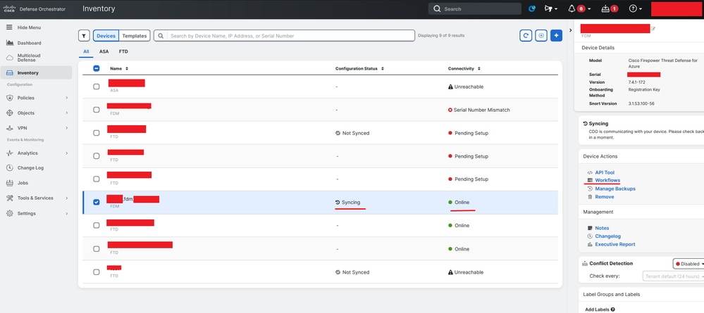 CDO-inventaris FDM onboarded