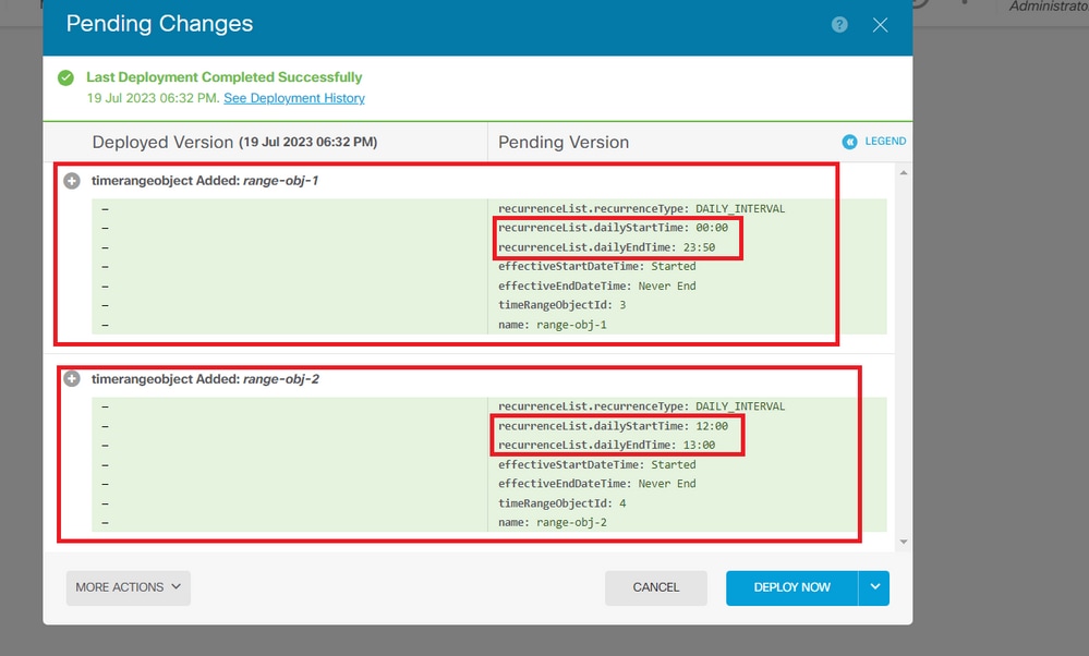 FDM Pending Changes Window